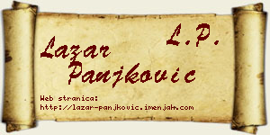 Lazar Panjković vizit kartica